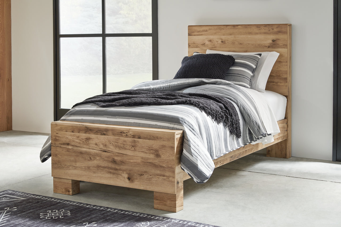 Cape Furniture Outlet - Ashley Furniture - Hyanna Bedroom - Twin Panel Bed / Tan Brown - B1050B20