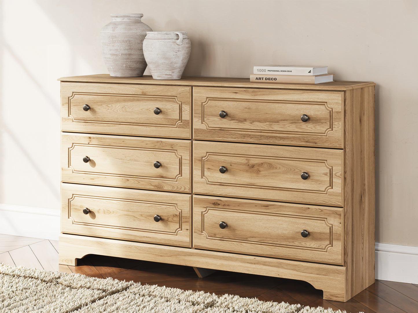 Cape Furniture Outlet - Ashley Furniture - Aleaport Bedroom - King Panel Bed / Warm Brown - PCB1075B8