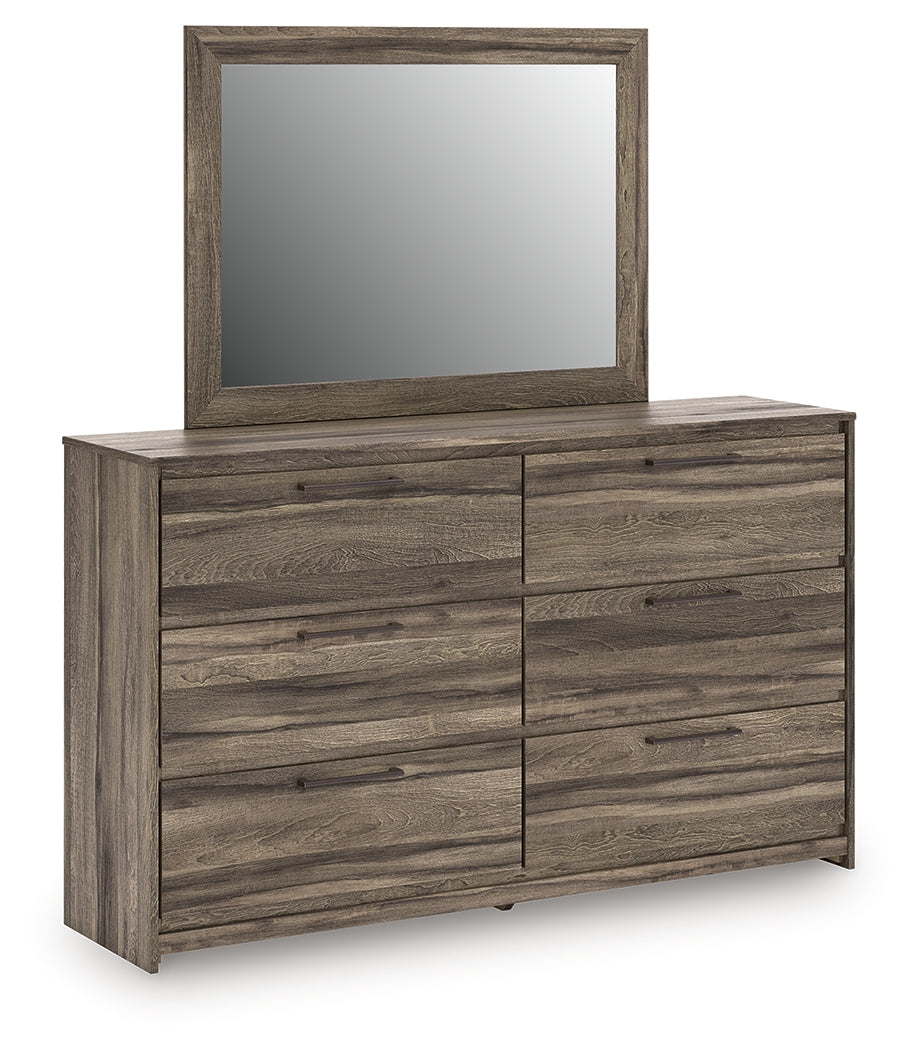 Cape Furniture Outlet - Ashley Furniture - Elbrim Bedroom - Dresser and Mirror / Brown - PCB2005B1