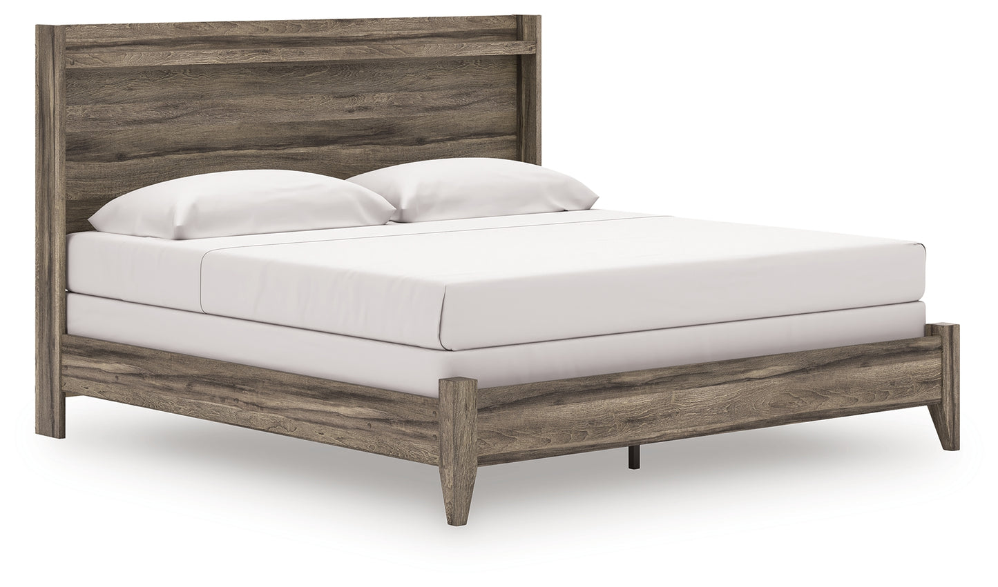 Cape Furniture Outlet - Ashley Furniture - Elbrim Bedroom - King Panel Bed / Brown - PCB2005B6