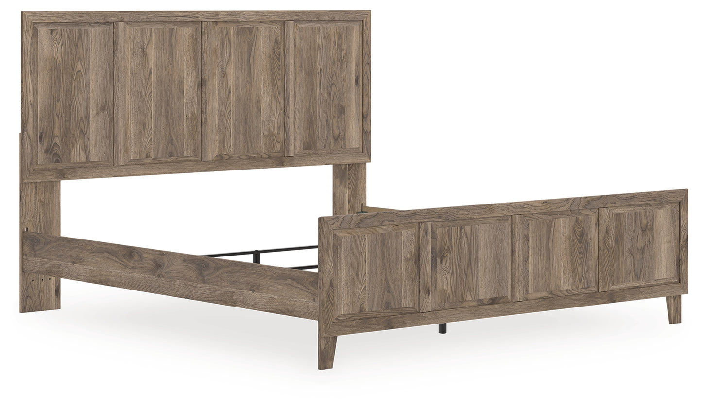 Cape Furniture Outlet - Ashley Furniture - Rusticott Bedroom - King Panel Bed / Brown - PCB2260B6