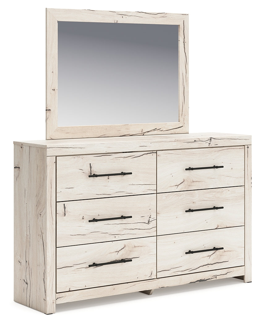 Cape Furniture Outlet - Ashley Furniture - Lawroy Bedroom - Dresser and Mirror / Light Natural - B2310B1