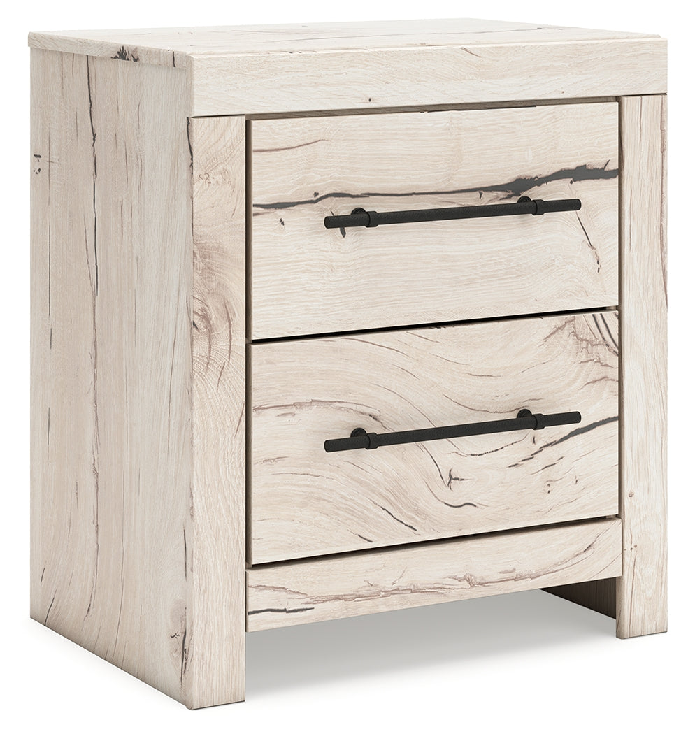 Cape Furniture Outlet - Ashley Furniture - Lawroy Bedroom - Two Drawer Night Stand / Light Natural - B2310-92