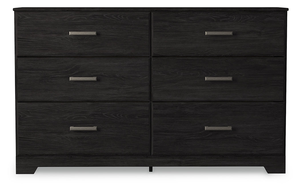 Cape Furniture Outlet - Ashley Furniture - Belachime Bedroom - Six Drawer Dresser / Charcoal - B2589-31