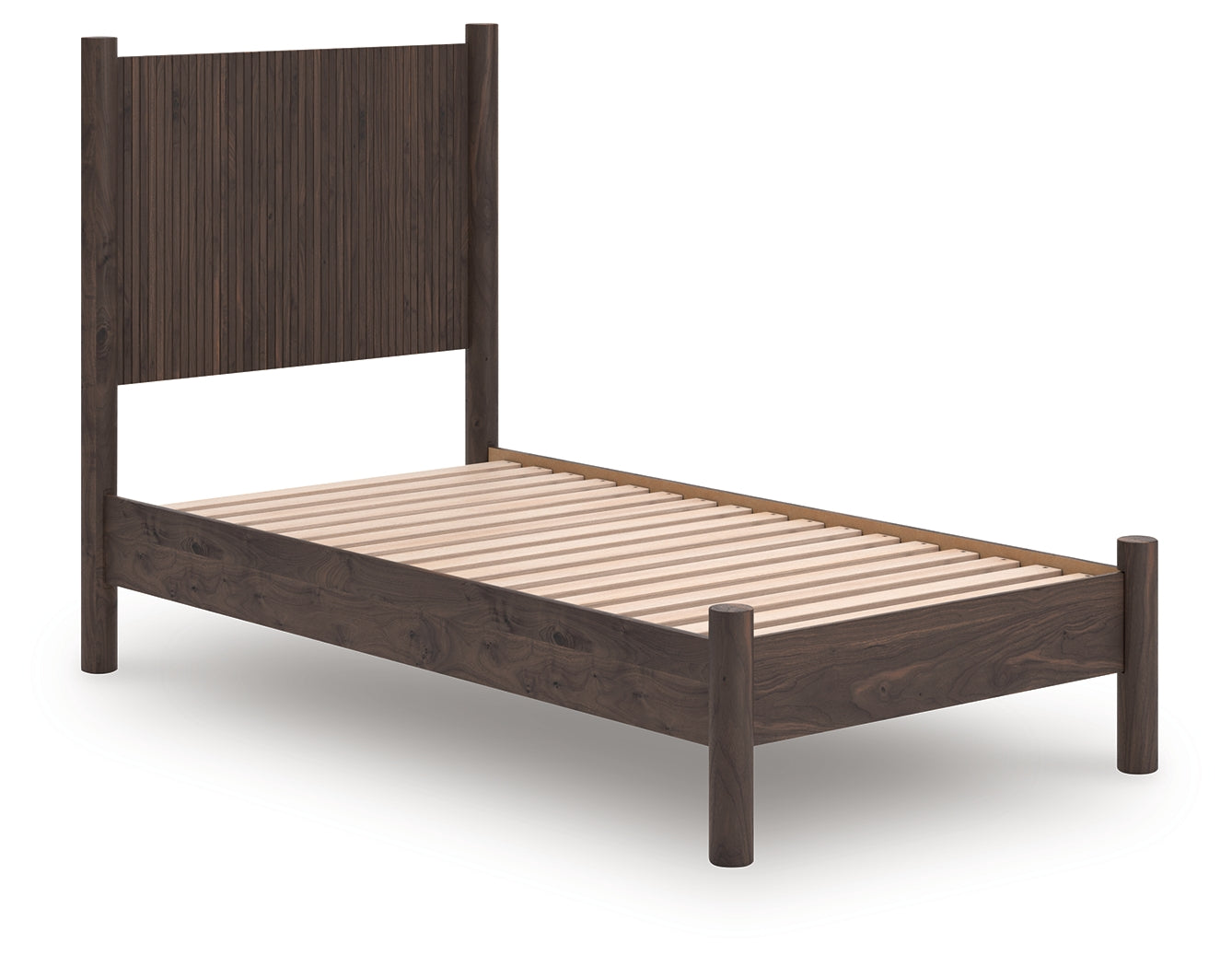 Cape Furniture Outlet - Ashley Furniture - Pamytta Bedroom - Twin Panel Platform Bed / Brown - PCB2614B2
