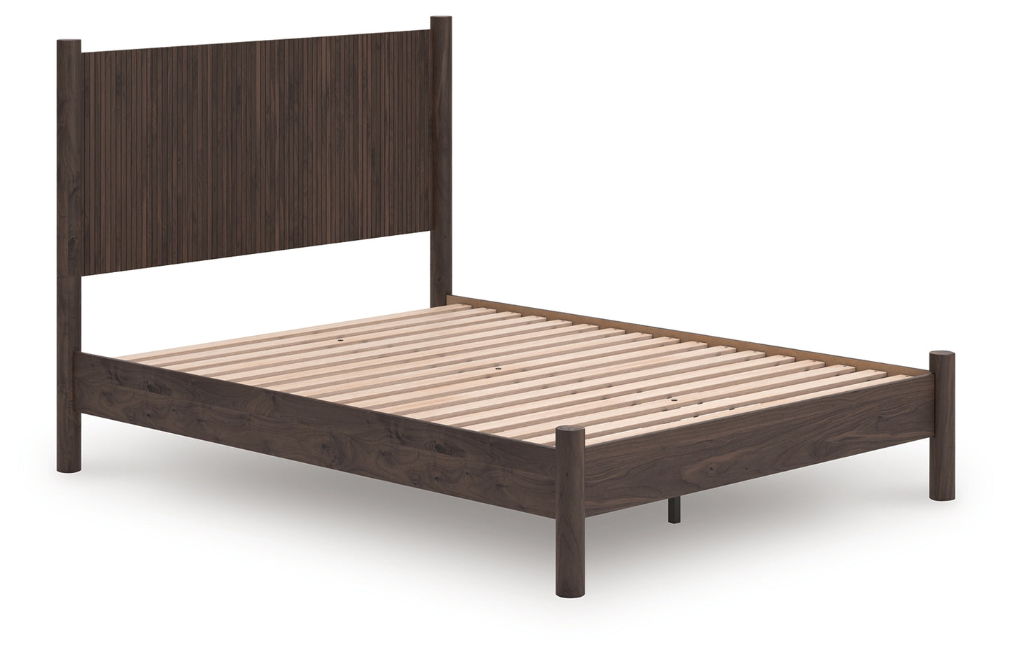Cape Furniture Outlet - Ashley Furniture - Pamytta Bedroom - Queen Panel Platform Bed / Brown - PCB2614B6