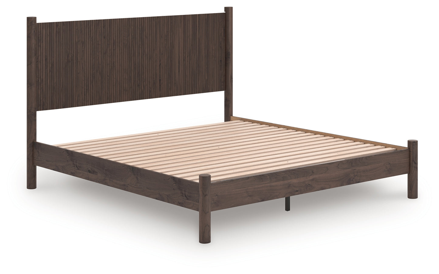 Cape Furniture Outlet - Ashley Furniture - Pamytta Bedroom - King Panel Platform Bed / Brown - PCB2614B27
