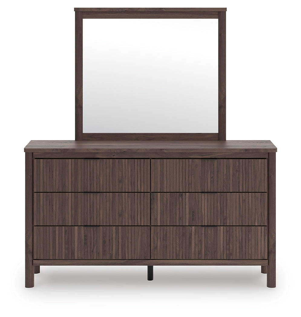 Cape Furniture Outlet - Ashley Furniture - Pamytta Bedroom - Dresser and Mirror / Brown - PCB2614B1