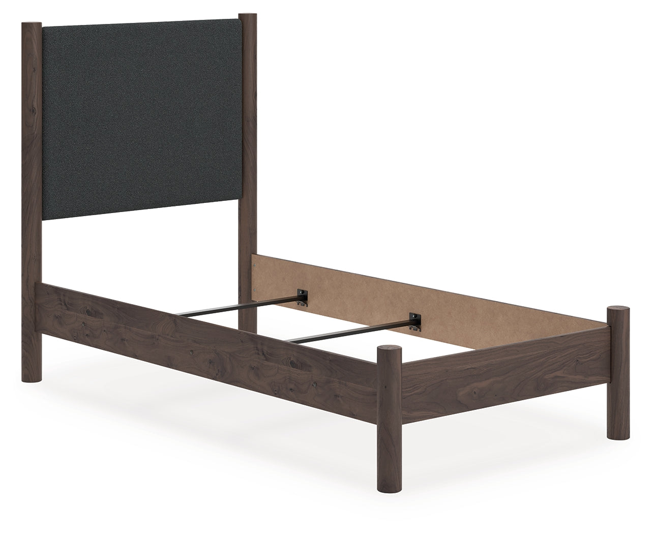Cape Furniture Outlet - Ashley Furniture - Pamytta Bedroom - Twin Upholstered Panel Bed / Brown - PCB2614B20