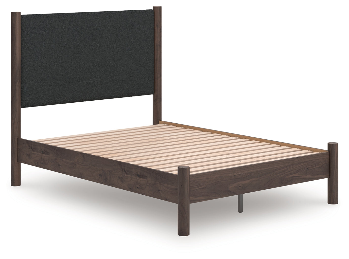 Cape Furniture Outlet - Ashley Furniture - Pamytta Bedroom - Full Upholstered Panel Platform Bed / Brown - PCB2614B10