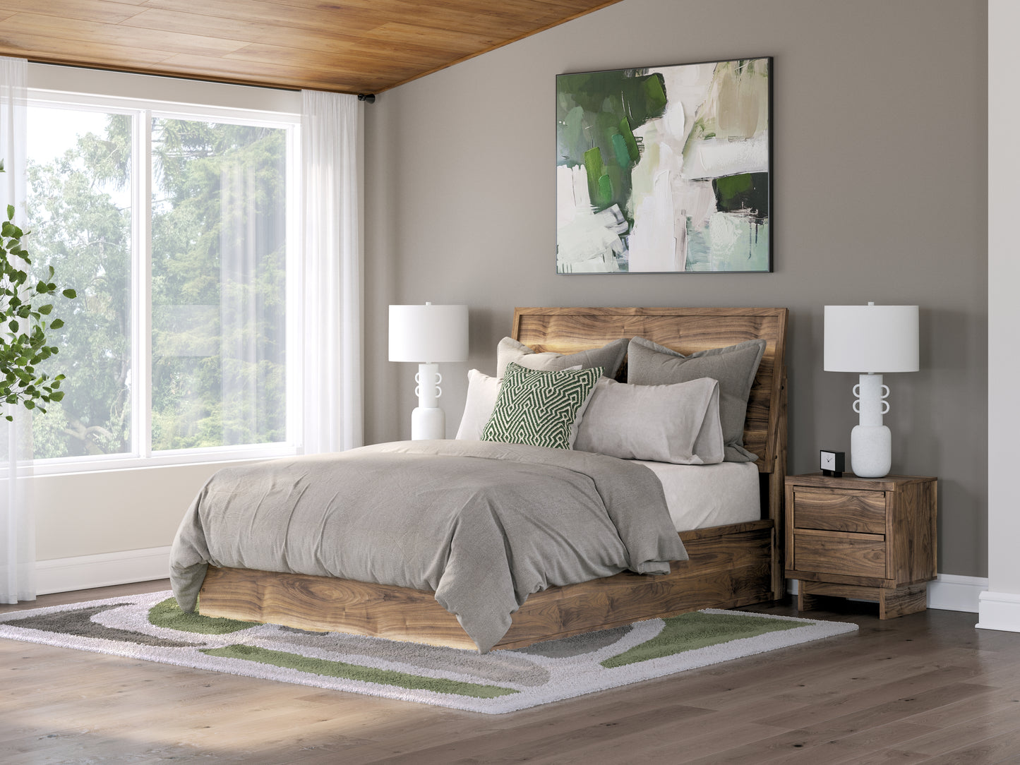 Cape Furniture Outlet - Ashley Furniture - Chirason Bedroom - Queen Panel Bed / Brown - PCB3367B2