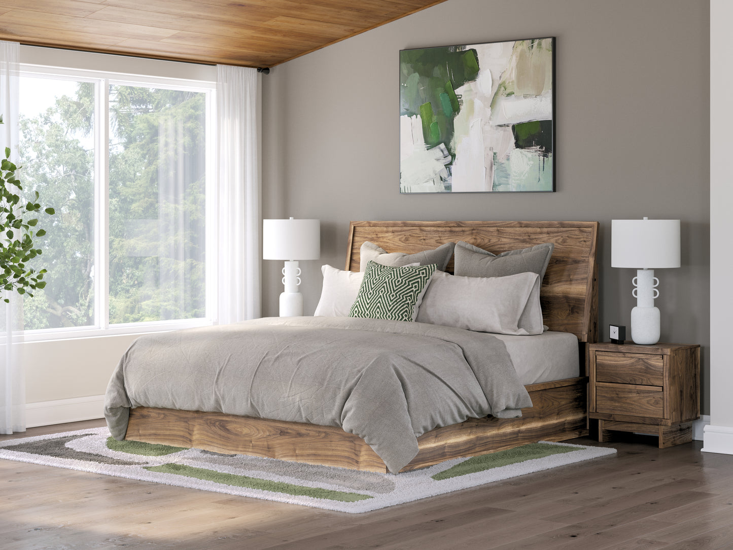 Cape Furniture Outlet - Ashley Furniture - Chirason Bedroom - King Panel Bed / Brown - PCB3367B13