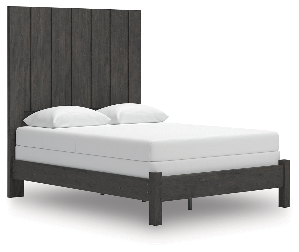 Cape Furniture Outlet - Ashley Furniture - Fraluna Bedroom - Queen Panel Bed / Charcoal - PCB3370B2