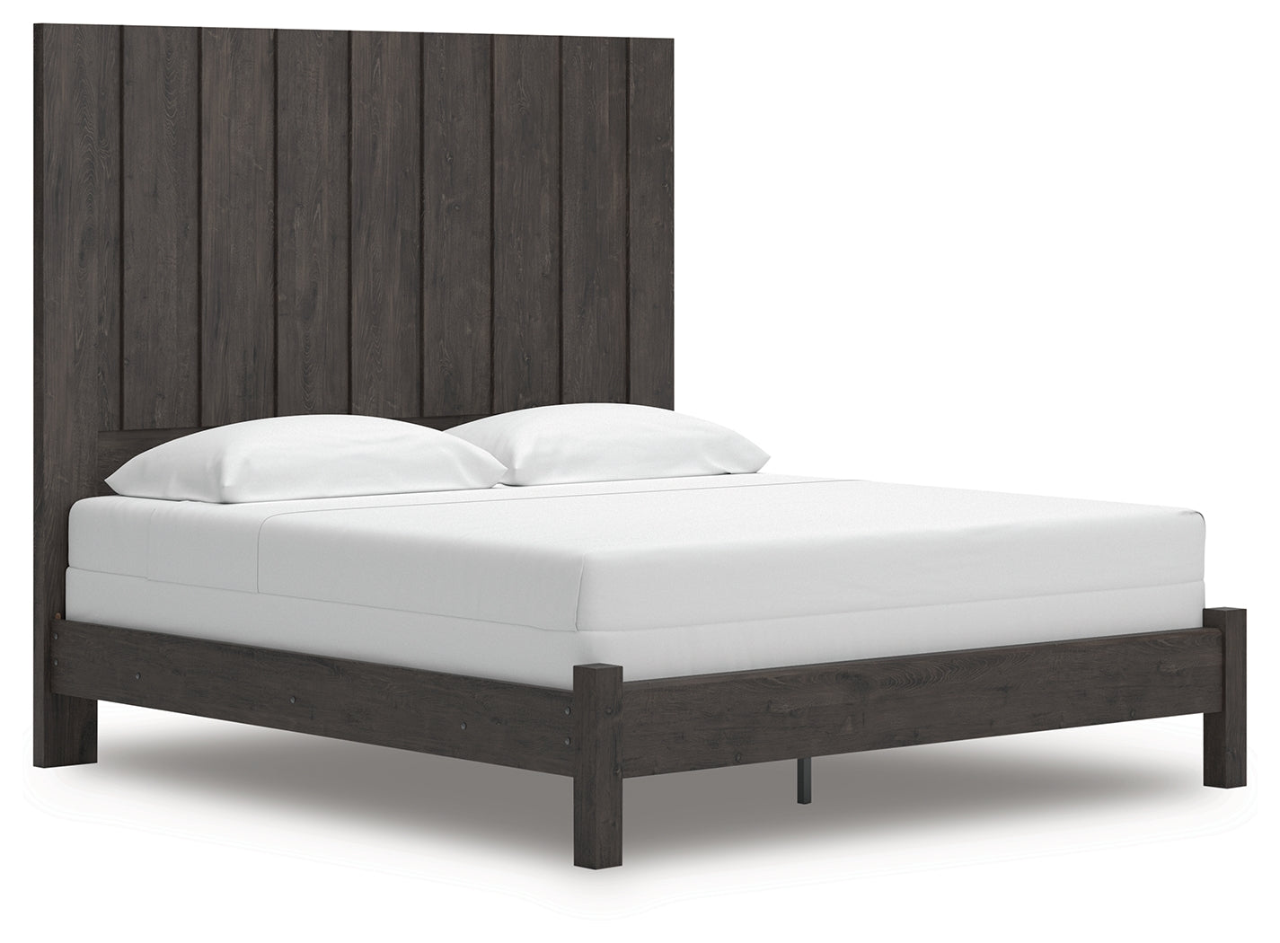 Cape Furniture Outlet - Ashley Furniture - Fraluna Bedroom - King Panel Bed / Charcoal - PCB3370B8