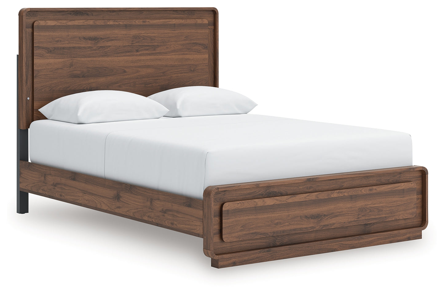 Cape Furniture Outlet - Ashley Furniture - Fortlorn Bedroom - Queen Panel Bed / Walnut Brown - PCB386B2