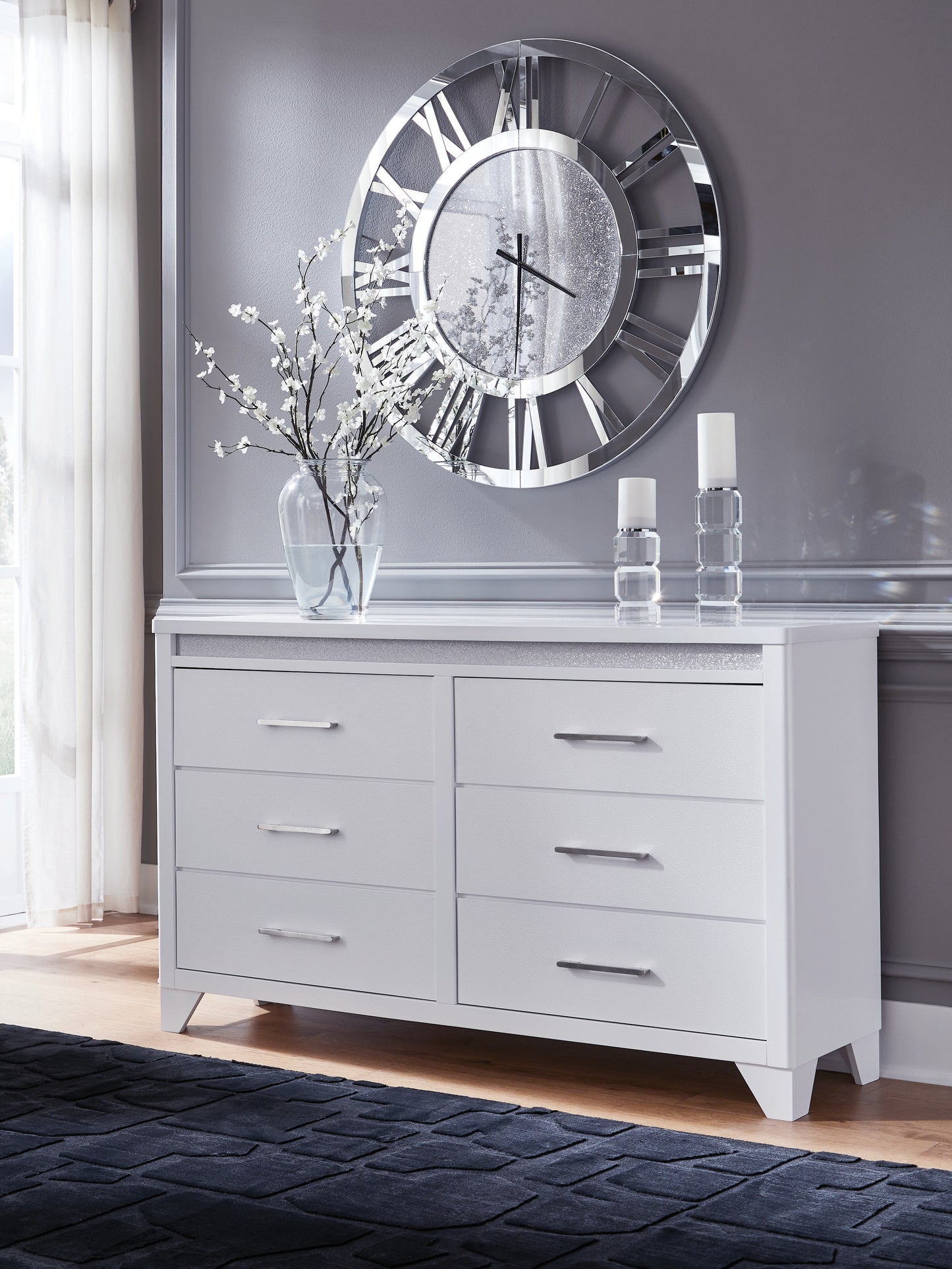 Cape Furniture Outlet - Ashley Furniture - Jarlee Bedroom - Two Drawer Night Stand / White - PCB392-92