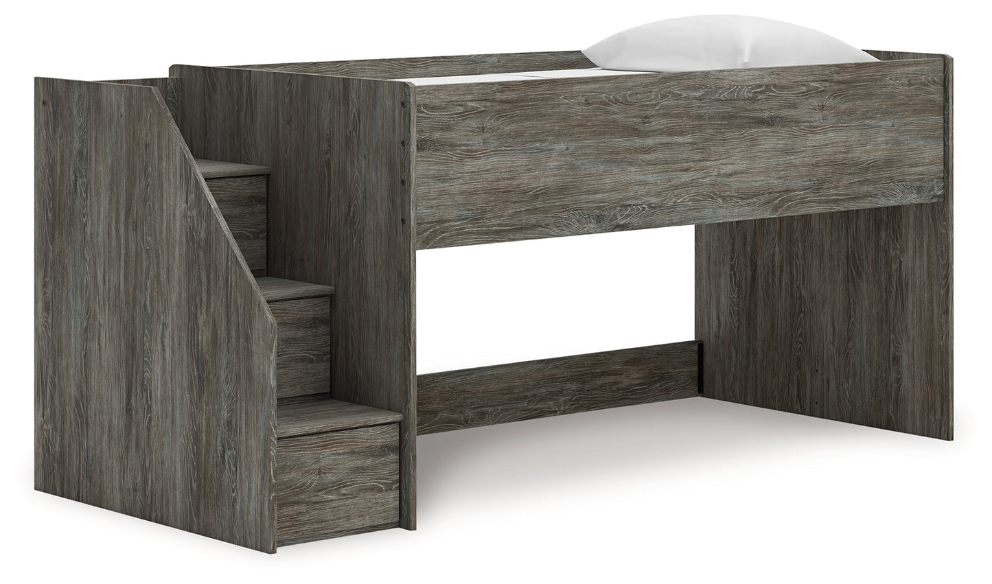Cape Furniture Outlet - Ashley Furniture - Frandern Bedroom - Twin Loft Bed / Gray - B4480B12