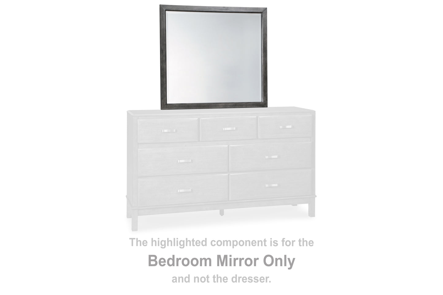 Cape Furniture Outlet - Ashley Furniture - Caitbrook Bedroom - Bedroom Mirror / Gray - B476-36