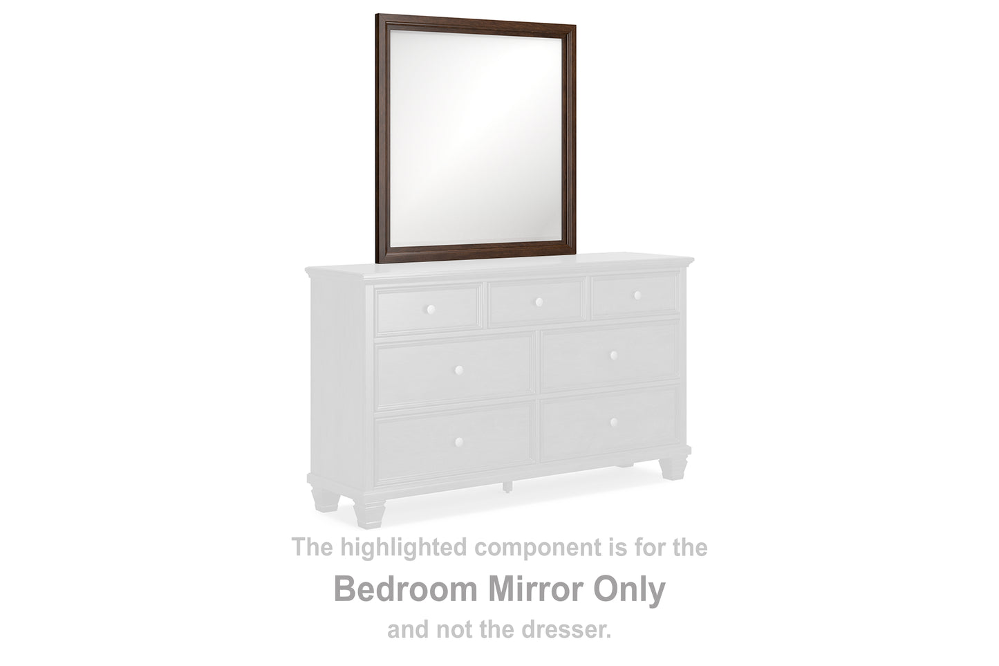 Cape Furniture Outlet - Ashley Furniture - Danabrin Bedroom - Bedroom Mirror / Brown - B685-36