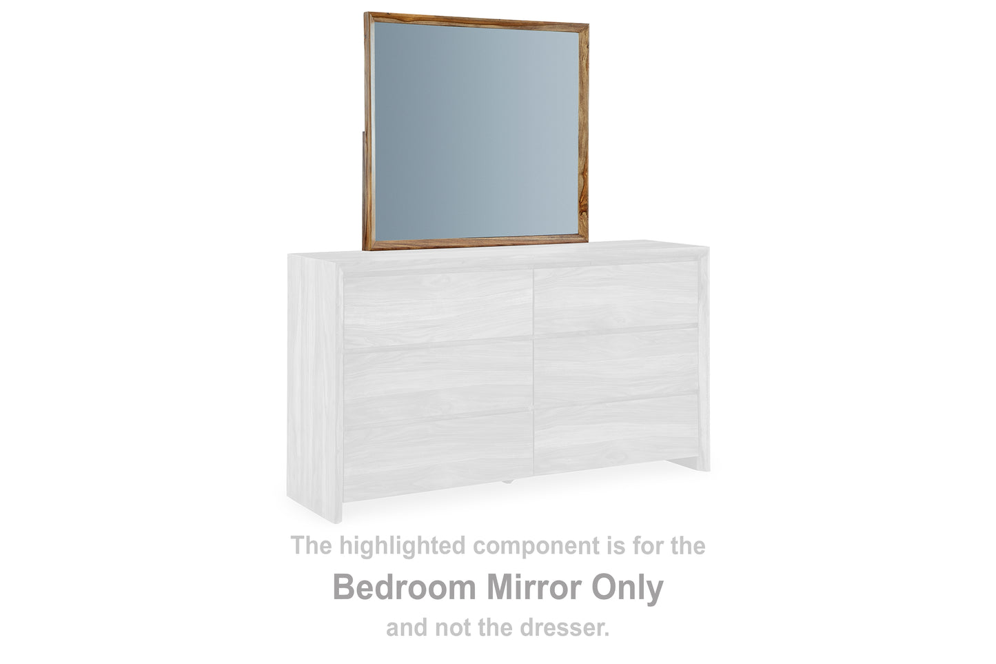 Cape Furniture Outlet - Ashley Furniture - Dressonni Bedroom - Bedroom Mirror / Brown - B790-36
