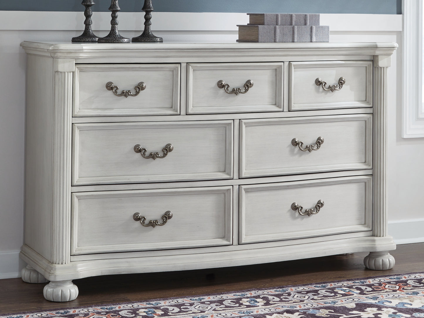 Cape Furniture Outlet - Ashley Furniture - Montelaine Bedroom - Dresser / Antique White - B795-31