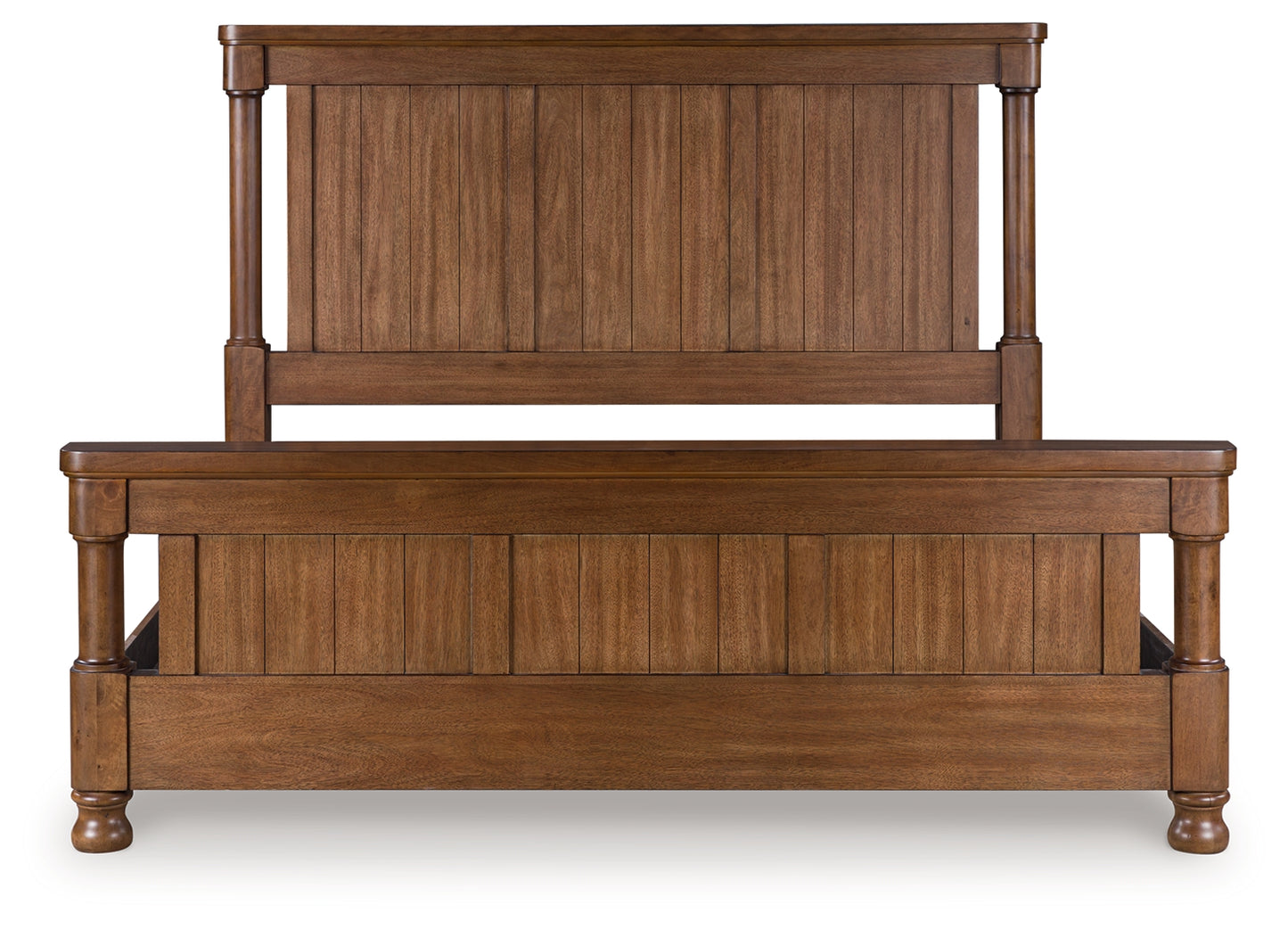 Cape Furniture Outlet - Ashley Furniture - Rowlenstown Bedroom - California King Poster Bed / Brown - PCB824B5