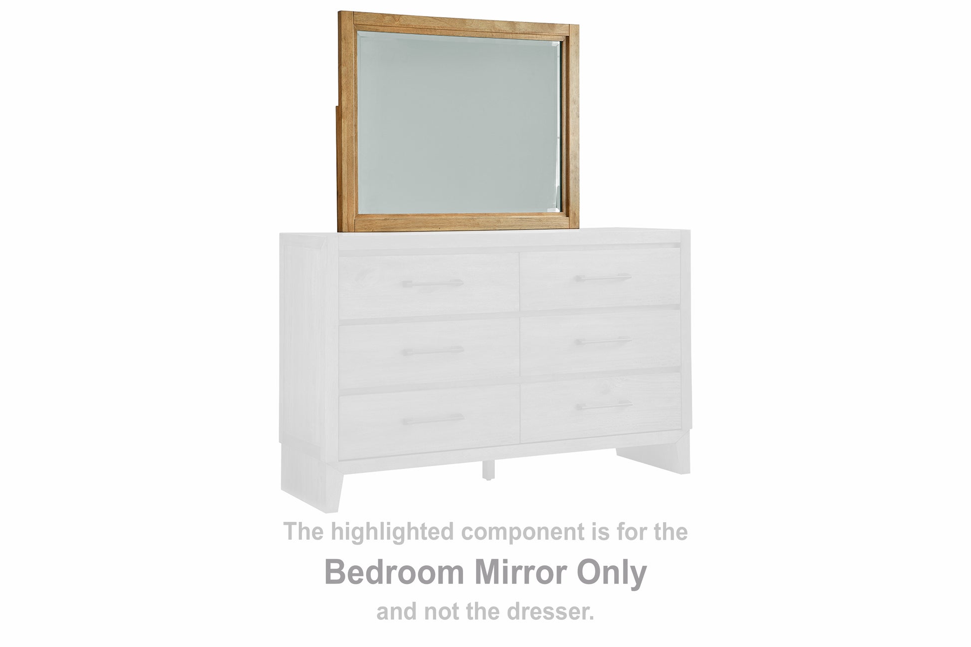 Cape Furniture Outlet - Ashley Furniture - Sherbana Bedroom - Bedroom Mirror / Light Brown - B833-36
