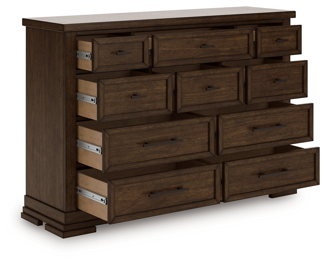 Cape Furniture Outlet - Ashley Furniture - Taffenbrook Bedroom - Dresser / Medium Brown - B849-31