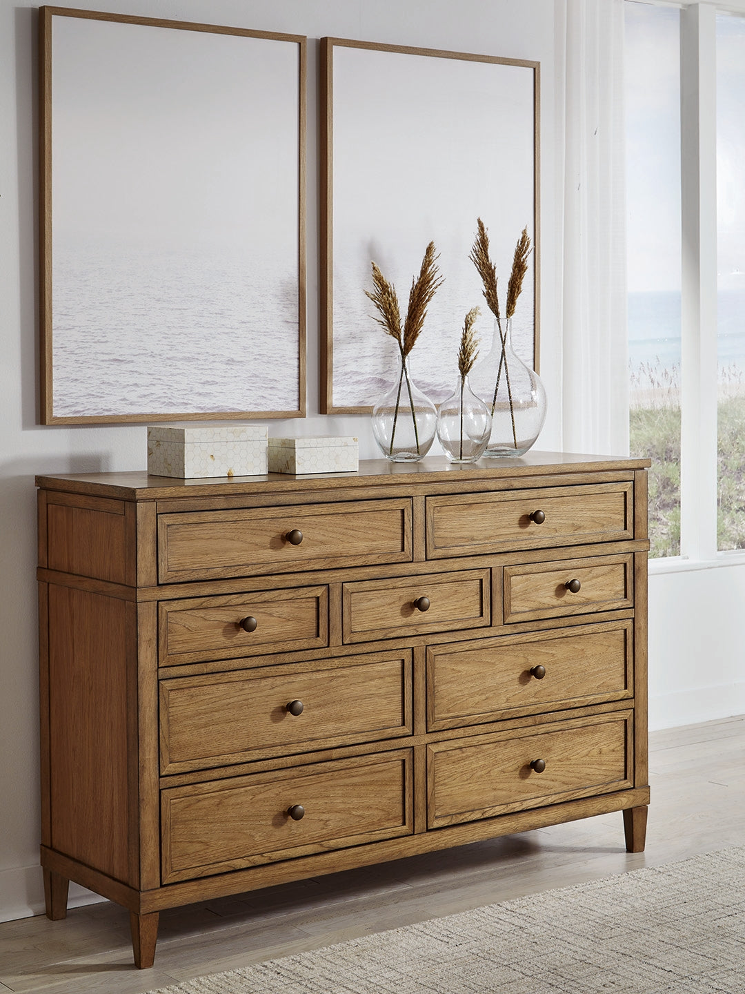 Cape Furniture Outlet - Ashley Furniture - Sharlance Bedroom - Dresser and Mirror / Brown - B895B1