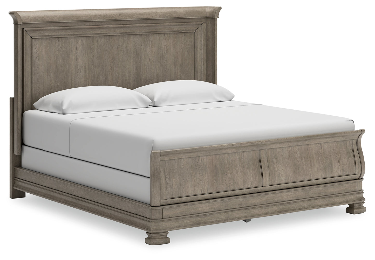 Cape Furniture Outlet - Ashley Furniture - Lexorne Bedroom - California King Sleigh Bed / Gray - B924B5