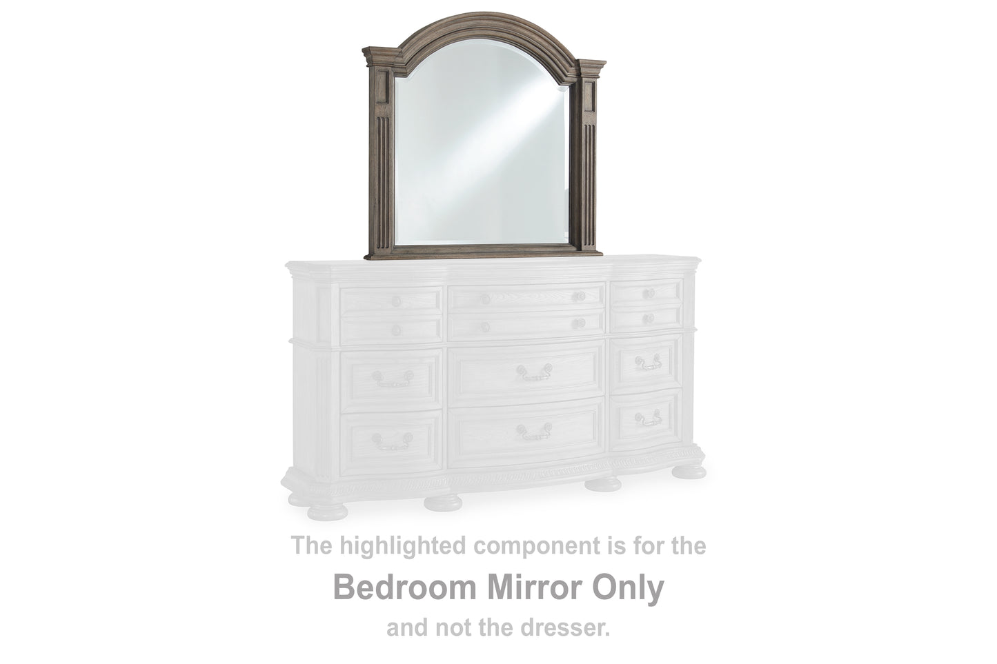 Cape Furniture Outlet - Ashley Furniture - Ardenfield Bedroom - Bedroom Mirror / Light Brown - B944-36