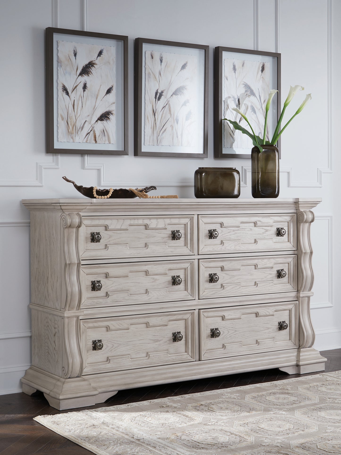 Cape Furniture Outlet - Ashley Furniture - Bruchandi Bedroom - Dresser / Antique White - PCB948-31