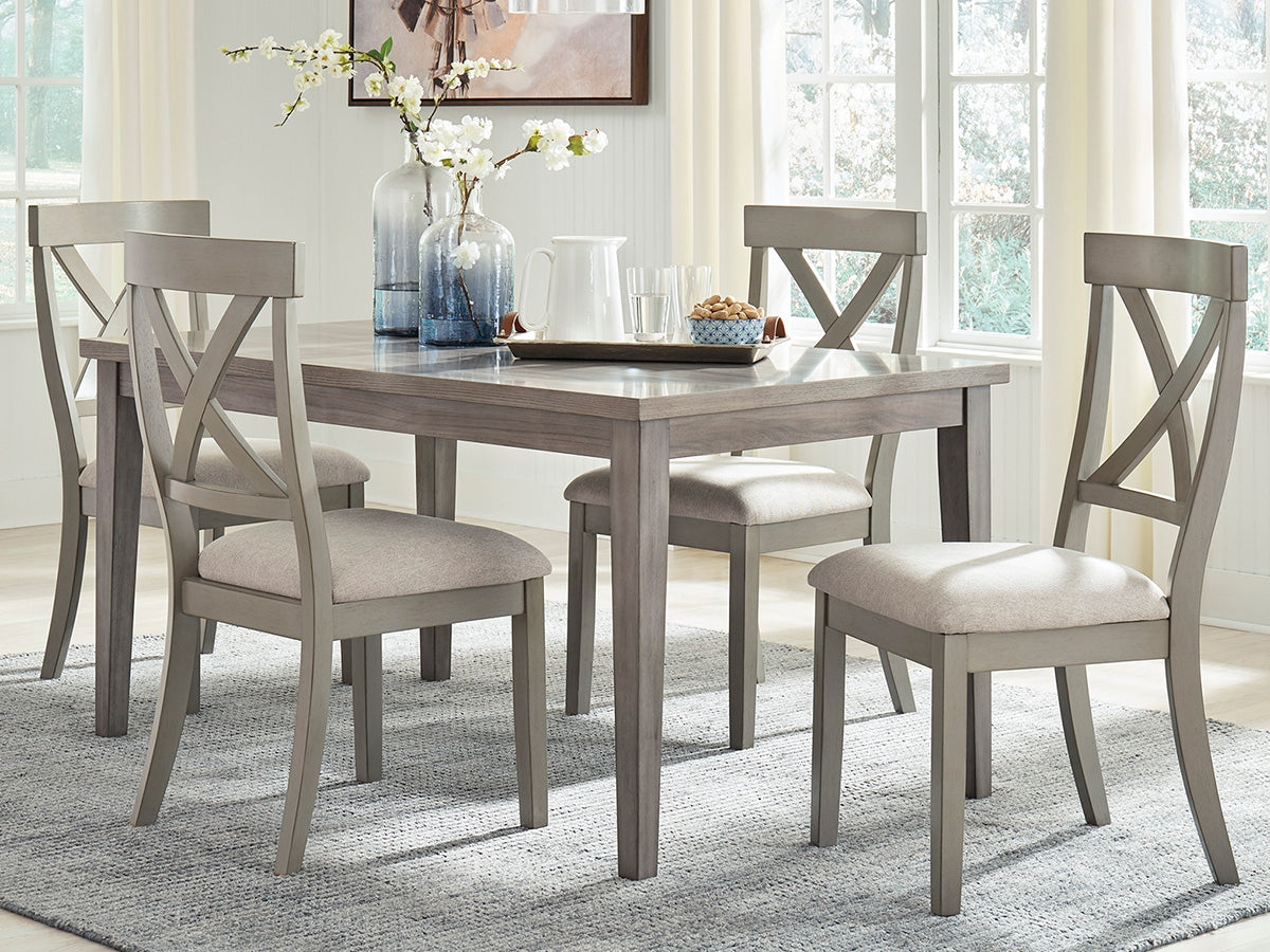Cape Furniture Outlet - Ashley Furniture - Parellen Dining Room - Dining Chair (Set of 2) / Gray - D291-01X2