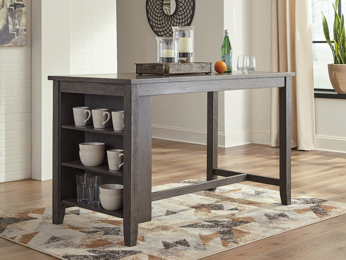 Cape Furniture Outlet - Ashley Furniture - Caitbrook Dining Room - RECT DRM Counter TBL Set(7/CN) / Gray - D388-423