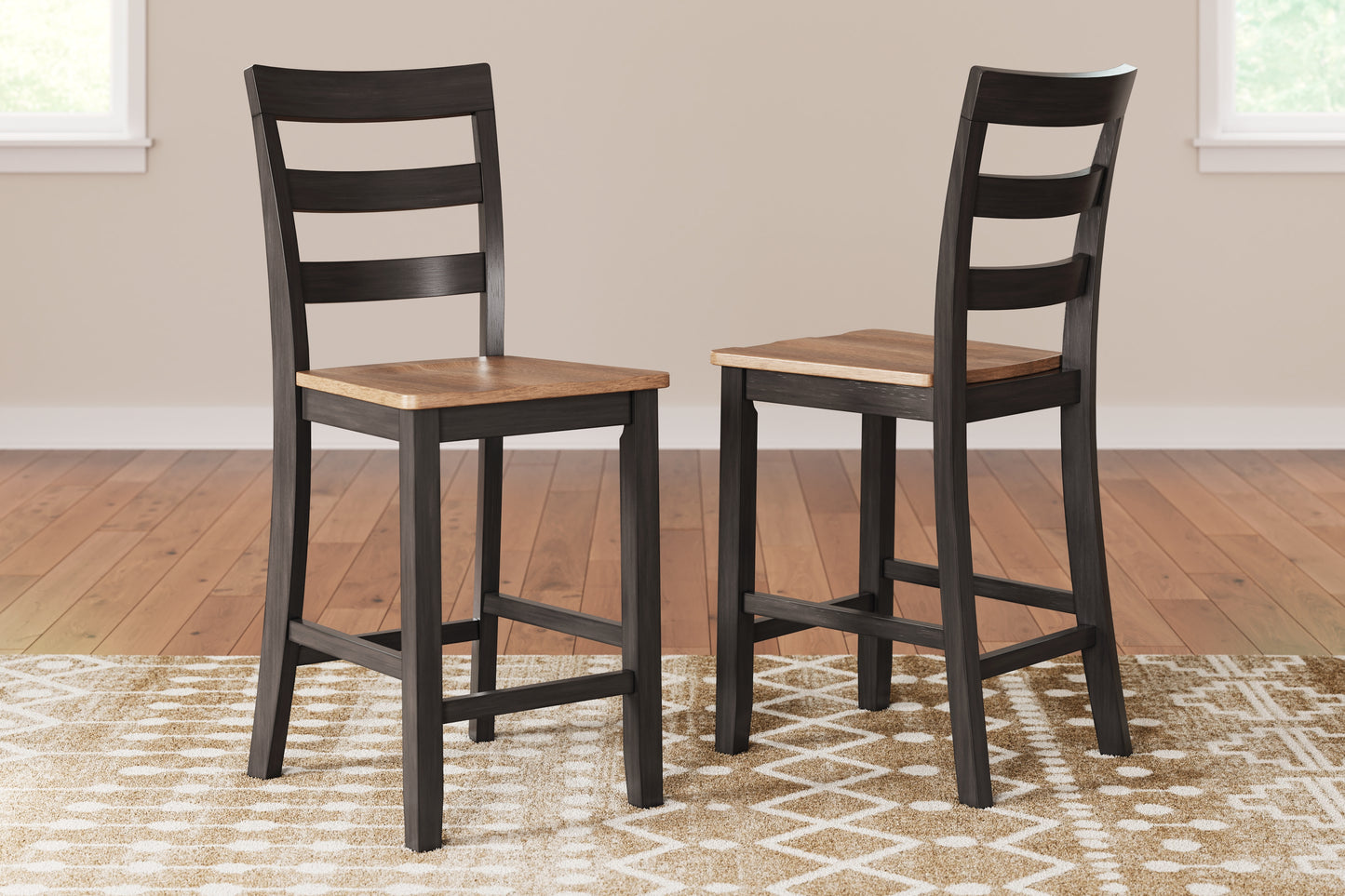 Cape Furniture Outlet - Ashley Furniture - Gesthaven Dining Room - Counter Height Barstool (Set of 2) / Natural/Brown - D396-124X2