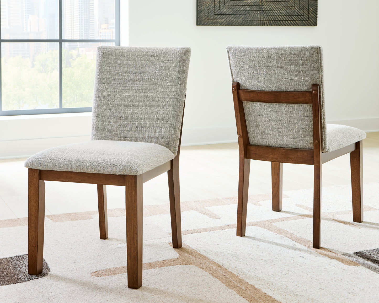 Cape Furniture Outlet - Ashley Furniture - Kraeburn Dining Room - Dining Chair (Set of 2) / Brown - D496-01X2