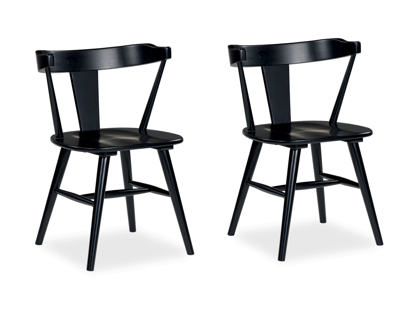 Cape Furniture Outlet - Ashley Furniture - Gretlynn Dining Room - Dining Chair (Set of 2) / Black/Natural - D501-02X2