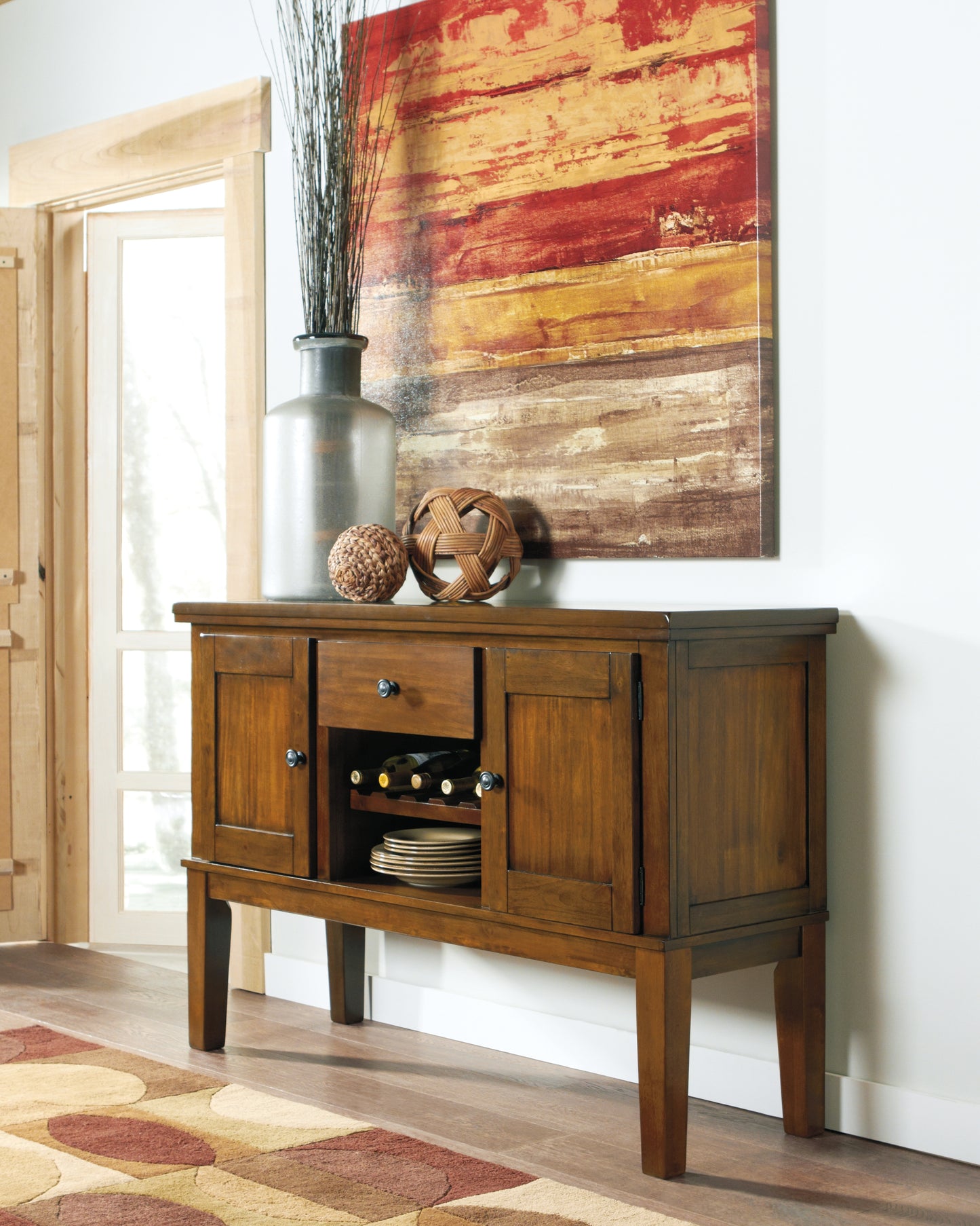 Cape Furniture Outlet - Ashley Furniture - Ralene Dining Room - Dining Room Server / Medium Brown - D594-60