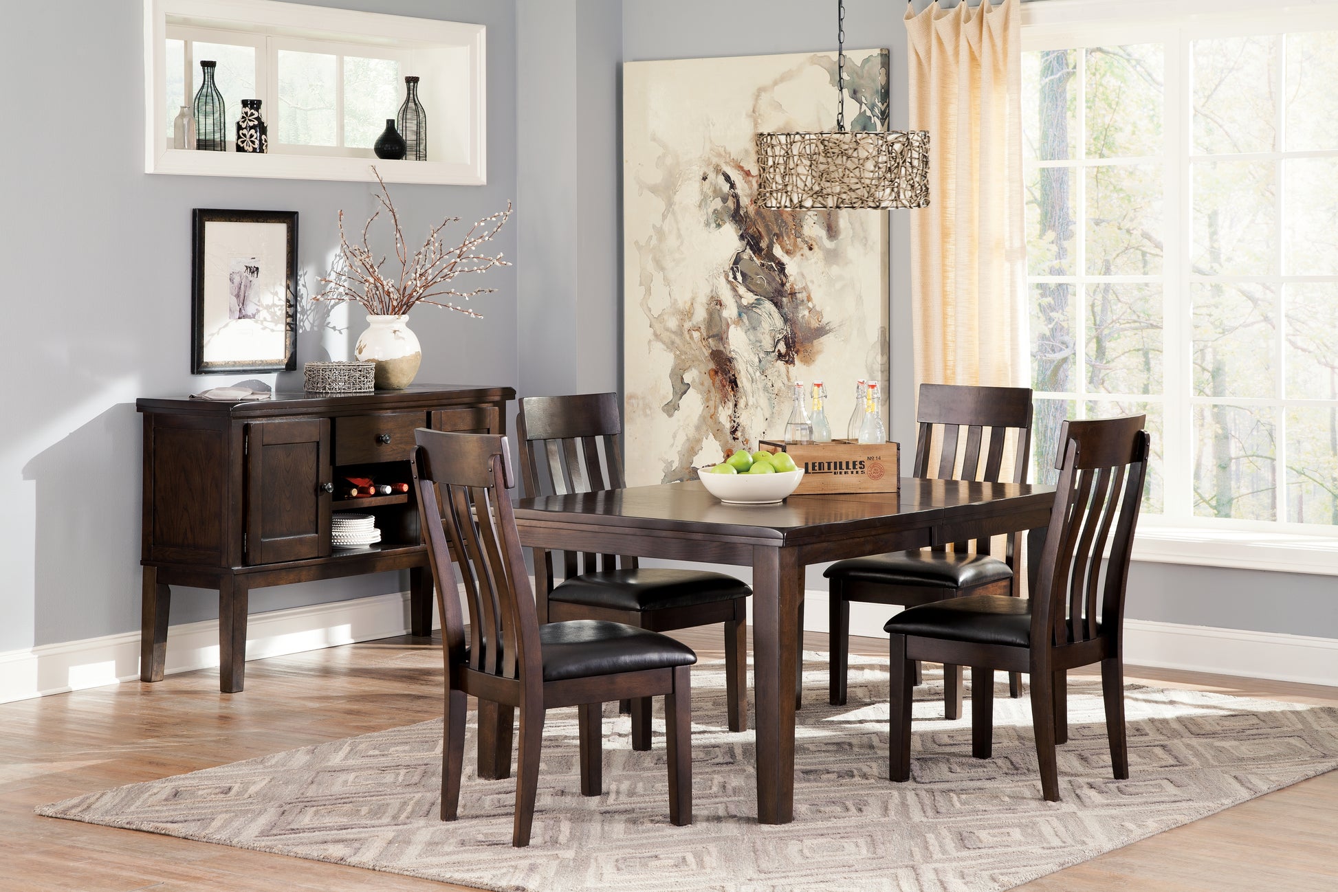 Cape Furniture Outlet - Ashley Furniture - Haddigan Dining Room - Counter Height Barstool (Set of 2) / Dark Brown - D596-224X2