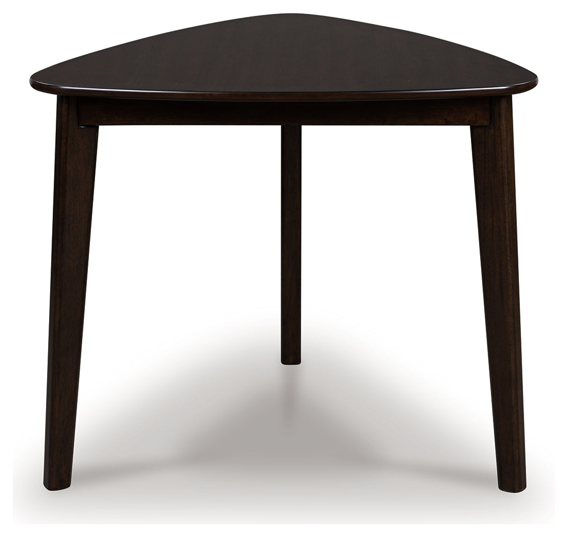 Cape Furniture Outlet - Ashley Furniture - Mallenette Dining Table - Triangle Dining Room Table / Merlot - PCD607-16