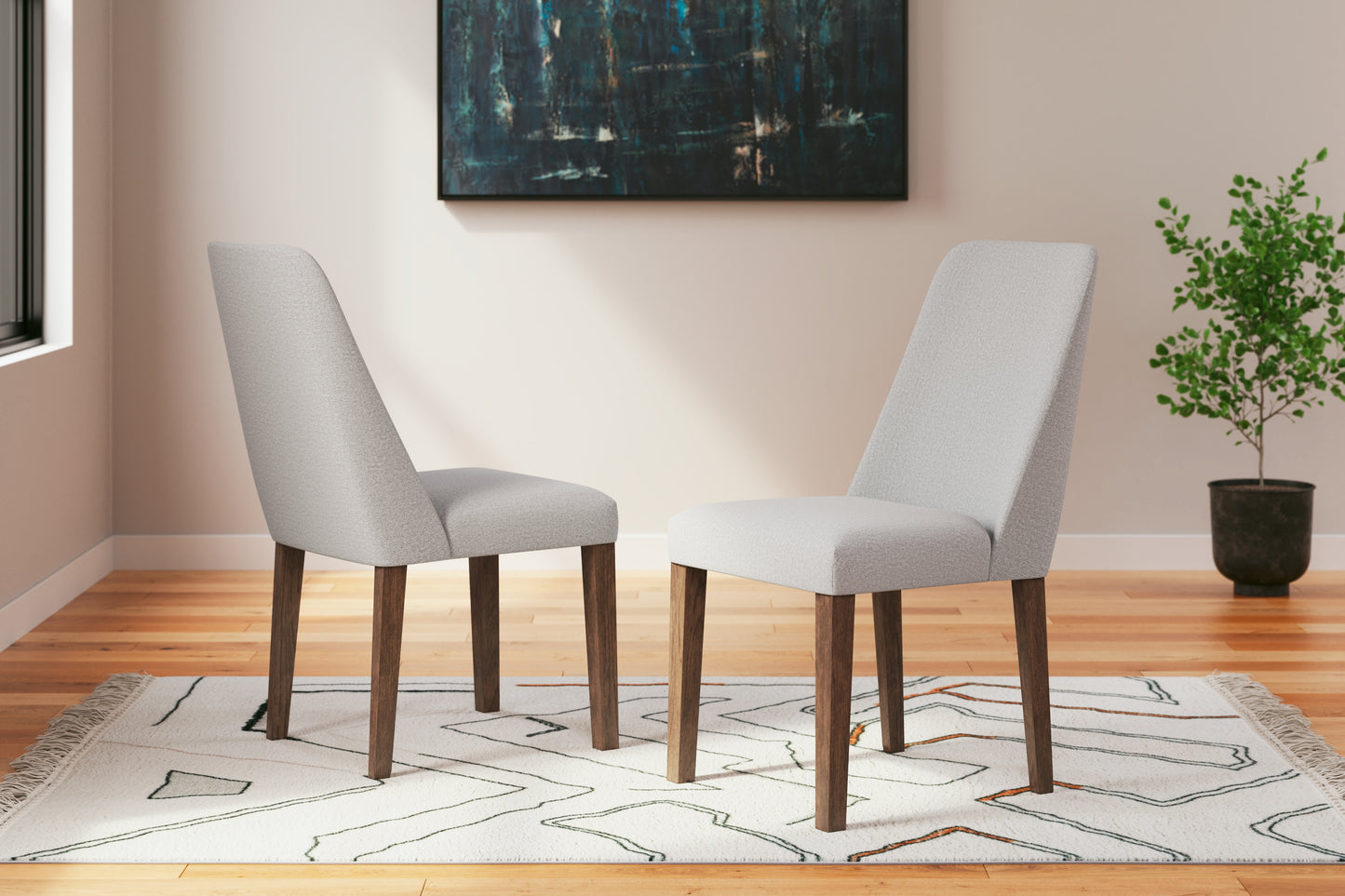 Cape Furniture Outlet - Ashley Furniture - Lyncott Dining Room - Dining Chair (Set of 2) / Gray/Brown - D615-01X2