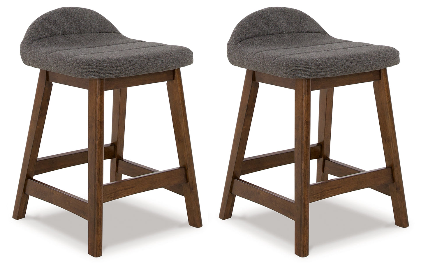 Cape Furniture Outlet - Ashley Furniture - Lyncott Dining Room - Counter Height Bar Stool (Set of 2) / Charcoal/Brown - D615-224X2