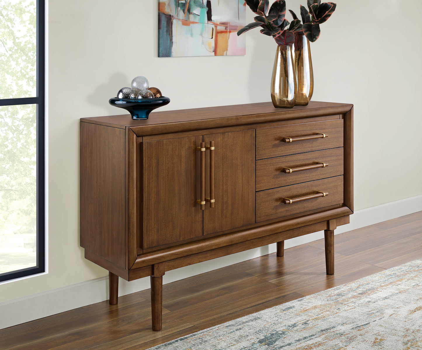 Cape Furniture Outlet - Ashley Furniture - Lyncott Dining Room - Dining Room Server / Brown - D615-60