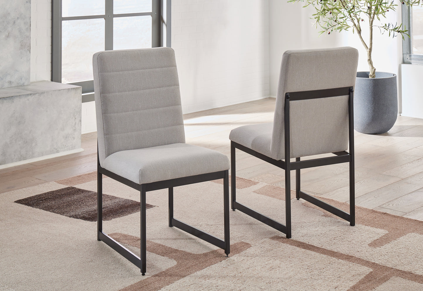 Cape Furniture Outlet - Ashley Furniture - Tomtyn Dining Room - Dining Chair (Set of 2) / Light Brown - D622-01X2