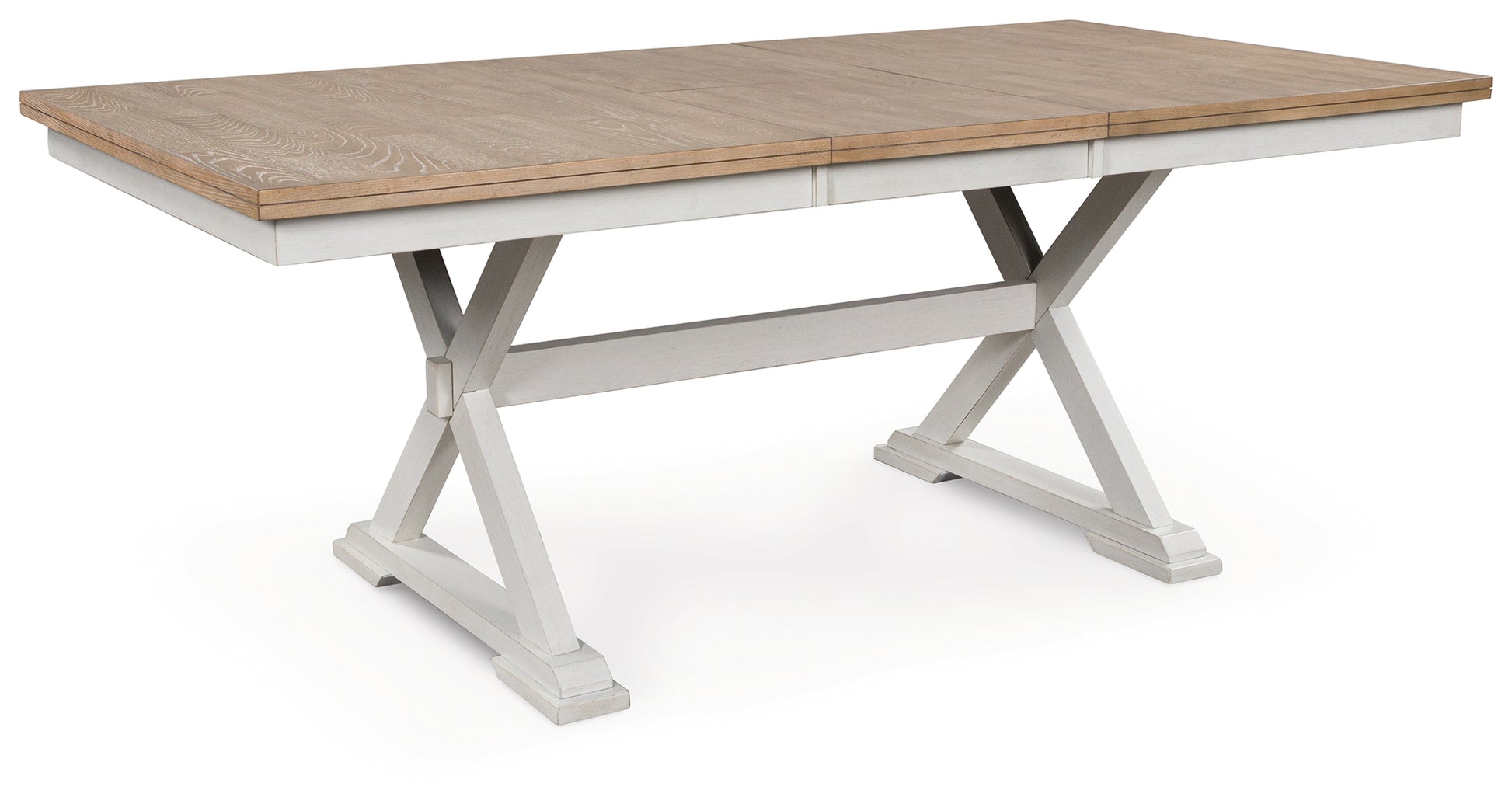 Cape Furniture Outlet - Ashley Furniture - Purlaney Dining Butterfly Extension Table - RECT DRM Butterfly EXT Table / Antique White/Natural - PCD627-35
