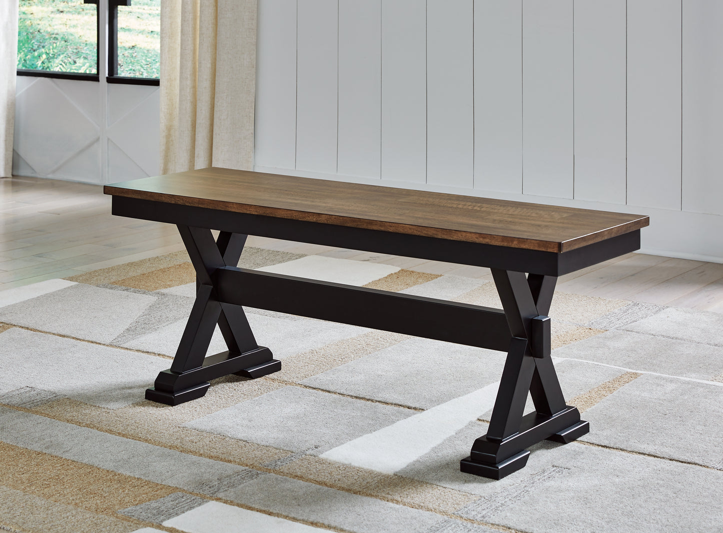 Cape Furniture Outlet - Ashley Furniture - Wildenauer Dining Room - Dining Room Buffet / Brown/Black / 59"W x 18"D x 37"H - D634-80