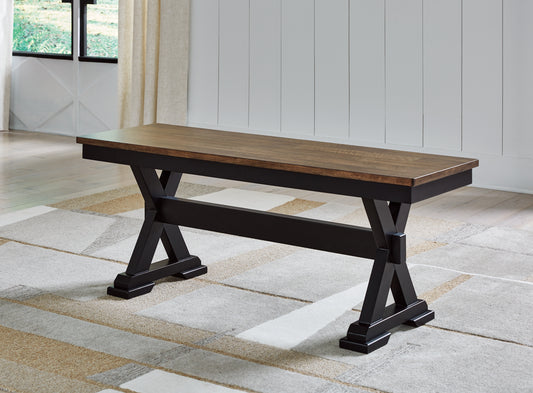 Cape Furniture Outlet - Ashley Furniture - Wildenauer Dining Room - Dining Room Buffet / Brown/Black / 59"W x 18"D x 37"H - D634-80