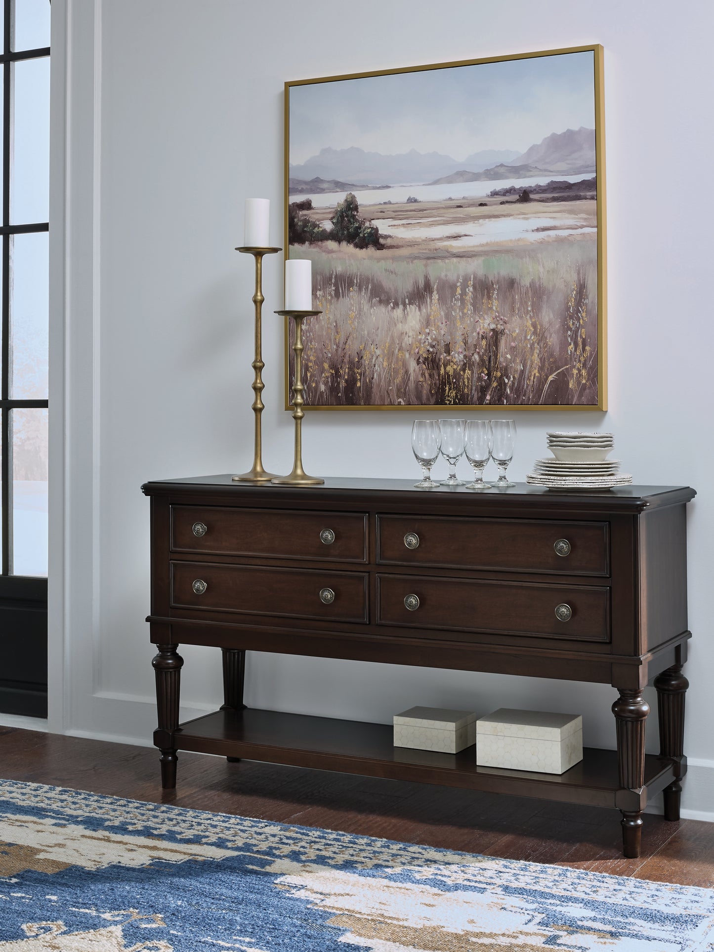 Cape Furniture Outlet - Ashley Furniture - Lavinton Dining Room - Dining Room Server / Brown - D764-60