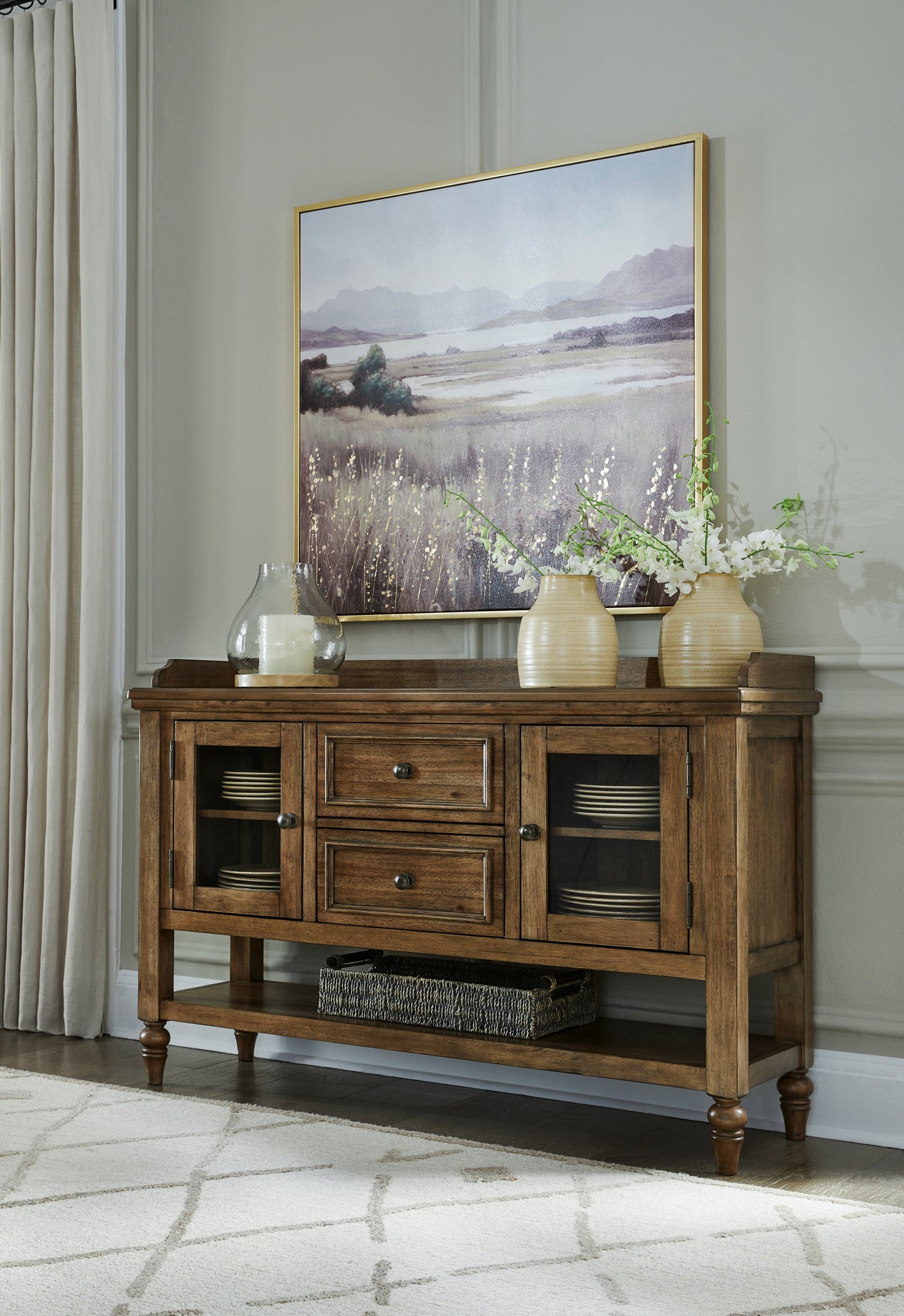 Cape Furniture Outlet - Ashley Furniture - Sturlayne Dining Room - Dining Room Server / Brown - D787-60