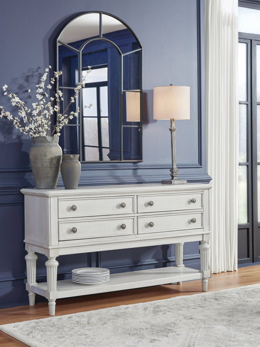 Cape Furniture Outlet - Ashley Furniture - Montelaine Dining Room - Dining Chair (Set of 2) / Antique White - D795-01X2